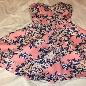 Cute Pink Floral Dress